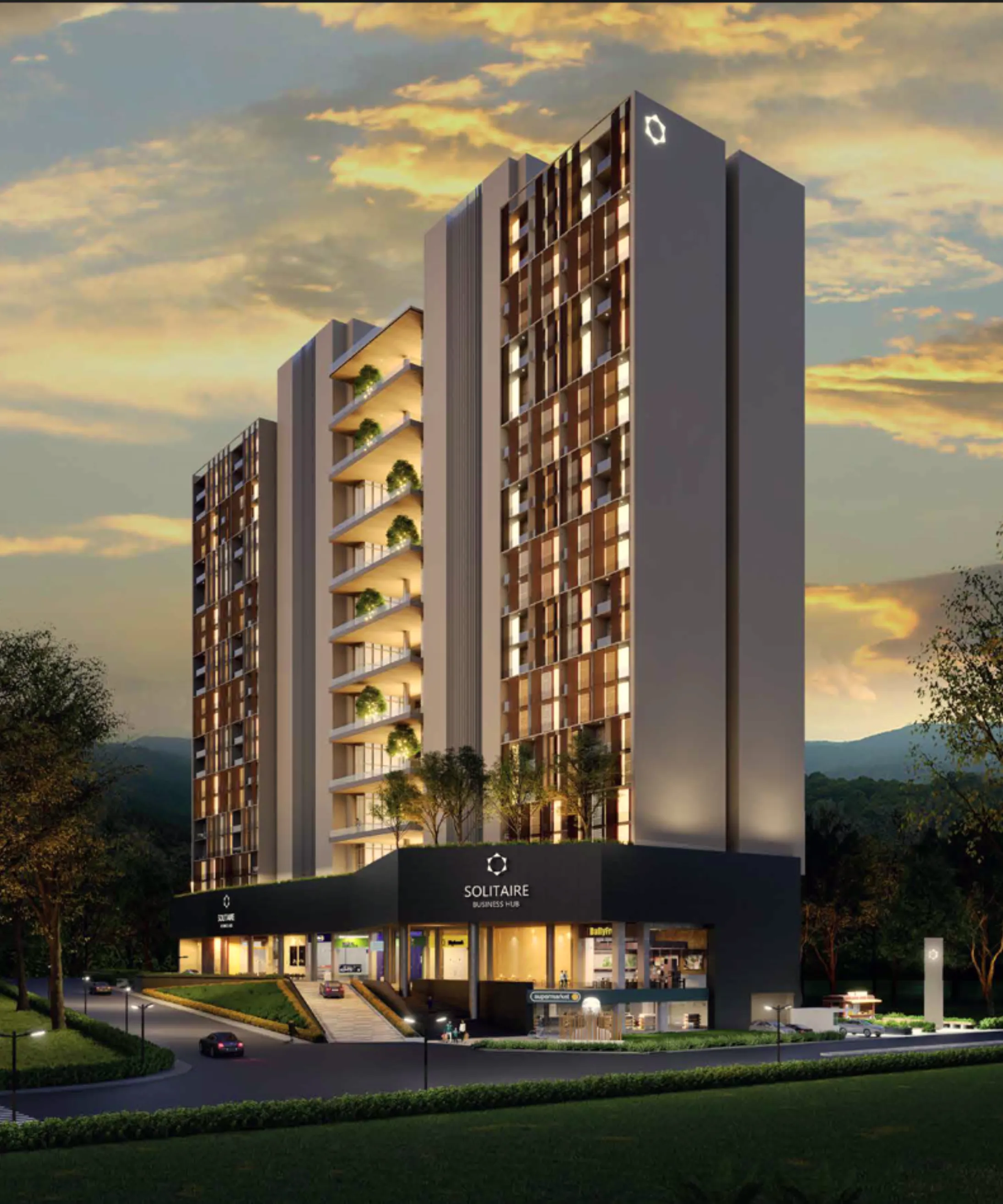 Solitaire Business Hub III — Superstructure carried out by WrapPro India